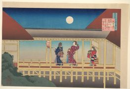 Gedicht von Akazome Emon, 1921 von Hokusai | Gemälde-Reproduktion