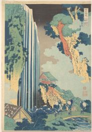 Ono-Wasserfall auf der Kisokaido, 1822 von Hokusai | Gemälde-Reproduktion