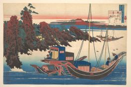 Gedicht von Chunagon Yakamochi, 1760 von Hokusai | Gemälde-Reproduktion