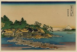 Enoshima in der Provinz Sagami, n.d von Hokusai | Gemälde-Reproduktion
