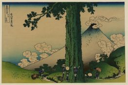 Mishima-Pass in der Provinz Kai, n.d von Hokusai | Gemälde-Reproduktion