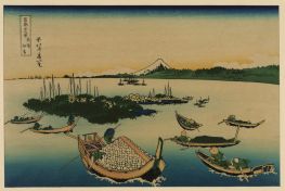 Buyo Tsukuda-Insel, n.d von Hokusai | Gemälde-Reproduktion