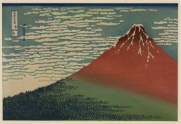 Blick auf den Berg Fuji, n.d von Hokusai | Gemälde-Reproduktion