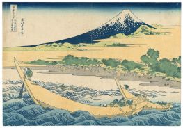 Tago-Strand bei Ejiri am Tokaido, n.d von Hokusai | Gemälde-Reproduktion