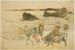 Enoshima, 1804 von Hokusai | Gemälde-Reproduktion