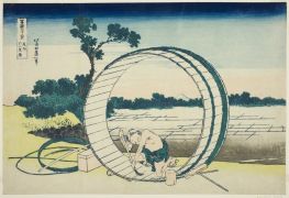 Fujimigahara in der Provinz Owari, 1831 von Hokusai | Gemälde-Reproduktion