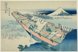 Ushibori in der Provinz Hitachi, 1831 von Hokusai | Gemälde-Reproduktion