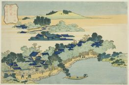 Bambushain im Dorf Kume, 1832 von Hokusai | Gemälde-Reproduktion