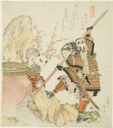 Sima Guang und Shibata Katsuie, 1821 von Hokusai | Gemälde-Reproduktion
