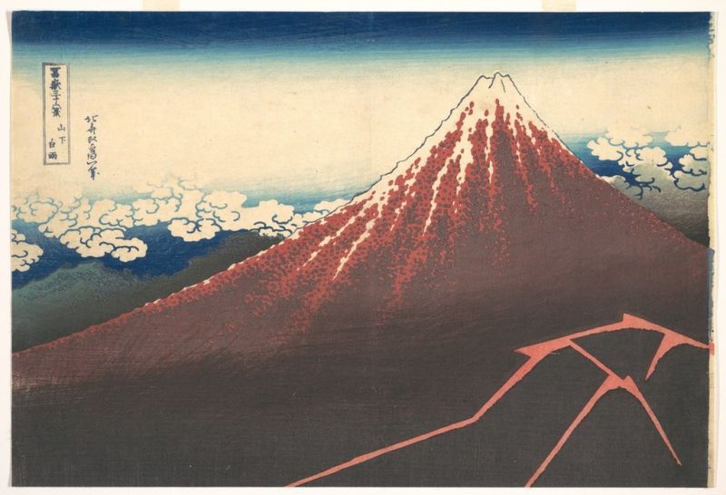 Storm below Mount Fuji, 1830 | Hokusai