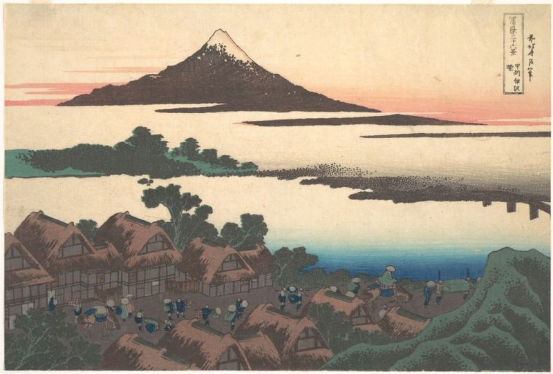 Dawn at Isawa in Kai Province, 1820 | Hokusai