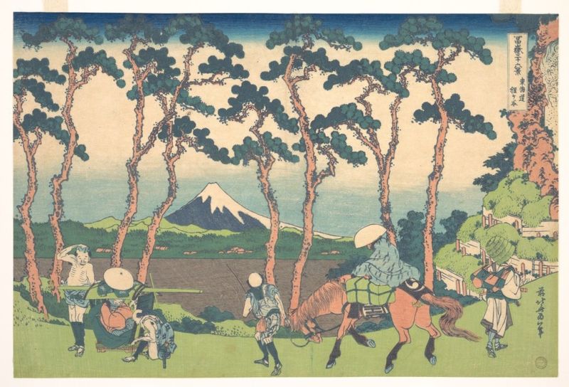 Hodogaya on the Tokaido, 1830 | Hokusai