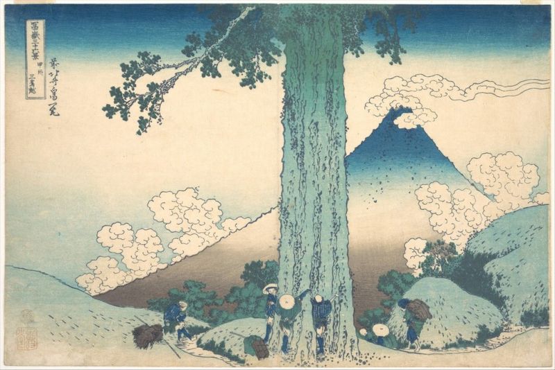 Hokusai | Mishima Pass in Kai Province, 1820 Mishima Pass in Kai Province, 1820 | Hokusai