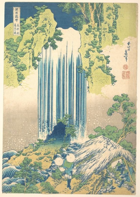 Yoro Waterfall in Mino Province, 1822 | Hokusai