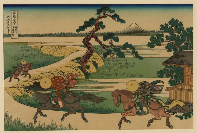 Sumidagawa sekiya no sato, n.d | Hokusai