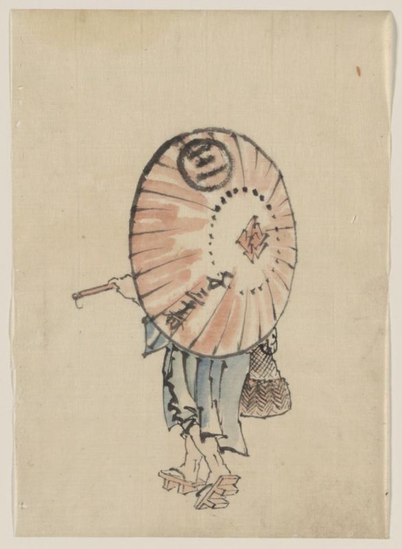 Hokusai | Person with umbrella, n.d Person with umbrella, n.d | Hokusai