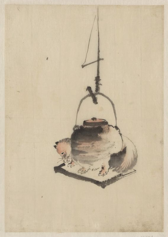 Badger tea kettle, n.d | Hokusai
