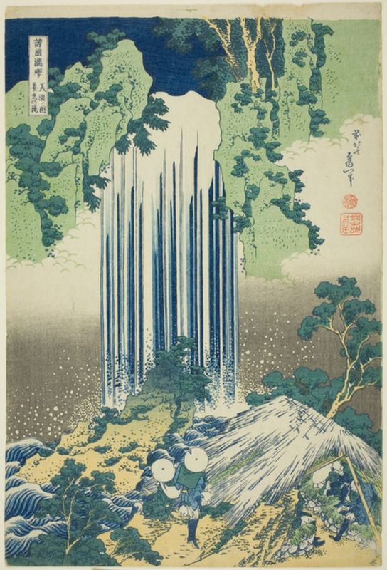 Yoro Waterfall in Mino Province, 1832 | Hokusai