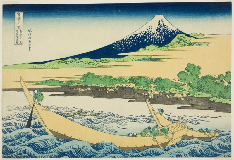 Taganoura Bay near Ejiri on the Tokaido, 1831 | Hokusai