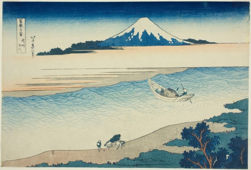 Tama River in Musashi Province, 1831 | Hokusai