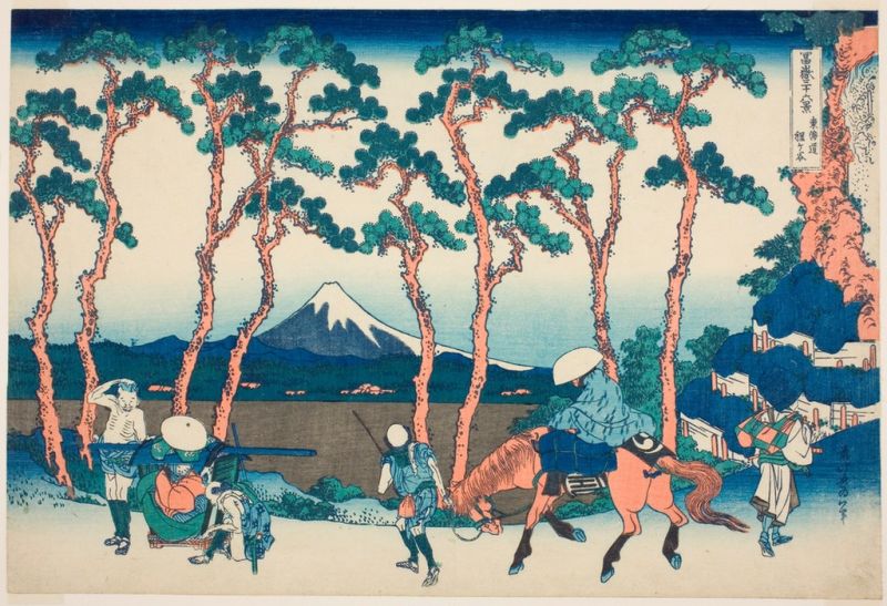 Hokusai | Hodogaya on the Tokaido, 1831 Hodogaya on the Tokaido, 1831 | Hokusai