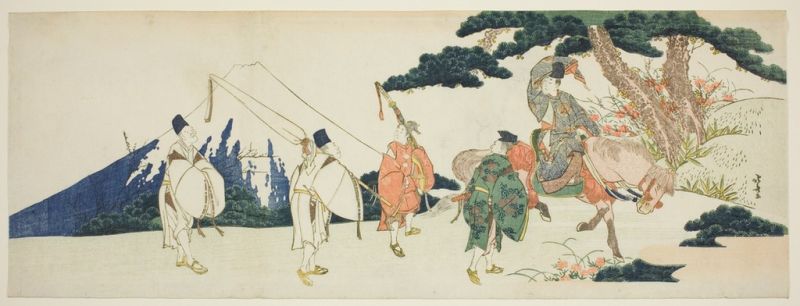 Hokusai | The Eastern Journey of the Celebrated Poet Ariwara no Narihira, 1806 The Eastern Journey of the Celebrated Poet Ariwara no Narihira, 1806 | Hokusai