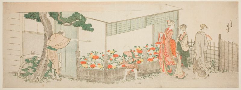 The Peony Show, 1799 | Hokusai