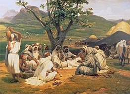 The Arab Tale-Teller, 1833 von Horace Vernet | Gemälde-Reproduktion