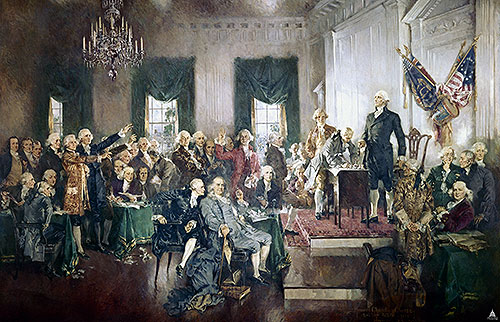 Signing of the Constitution of the United States, 1940 | Howard Chandler Christy | Gemälde Reproduktion