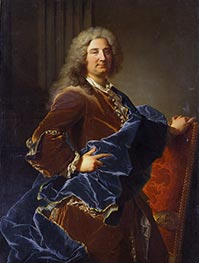 Portrait of the Marquis Jean-Octave de Villars, 1715 by Hyacinthe Rigaud | Painting Reproduction