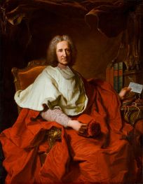 Portrait of Cardinal Guillaume Dubois, 1723 by Hyacinthe Rigaud | Painting Reproduction