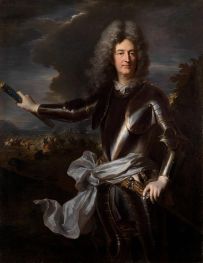Portrait of Marshal Charles-Auguste de Matignon, c.1708 by Hyacinthe Rigaud | Painting Reproduction