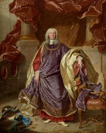 Portrait of Prince Joseph Wenzel I von Liechtenstein, 1740 by Hyacinthe Rigaud | Painting Reproduction