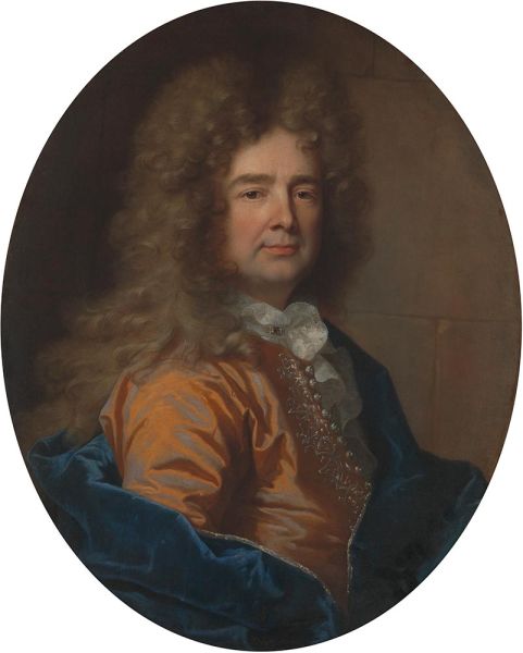 Porträt eines Mannes, 1693 | Hyacinthe Rigaud | Gemälde Reproduktion