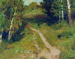 Birch Grove, Undated von Isaac Levitan | Gemälde-Reproduktion