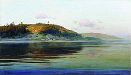 Sommerabend. Fluss, c.1890/96 von Isaac Levitan | Gemälde-Reproduktion