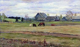 Cloudy Day, 1890 by Isaac Levitan | Painting Reproduction