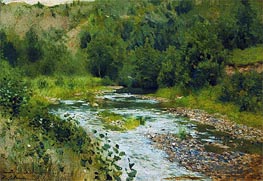 Small River, 1888 von Isaac Levitan | Gemälde-Reproduktion