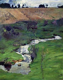 Stream, 1899 von Isaac Levitan | Gemälde-Reproduktion