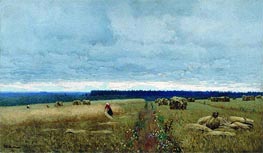 Schatten-Tag. Stoppelfeld, c.1880/90 von Isaac Levitan | Gemälde-Reproduktion