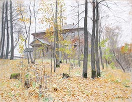 Herbst. Herrenhaus, 1894 von Isaac Levitan | Gemälde-Reproduktion