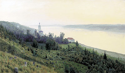 Evening. The Golden Pool, 1889 by Isaac Levitan | Painting Reproduction