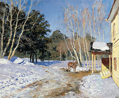 March, 1895 by Isaac Levitan | Painting Reproduction