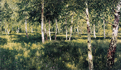 Birch Grove, 1889 | Isaac Levitan | Gemälde Reproduktion