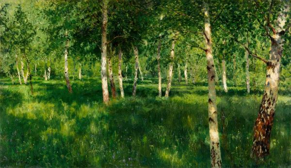 Birch Grove, 1889 by Isaac Levitan | Painting Reproduction