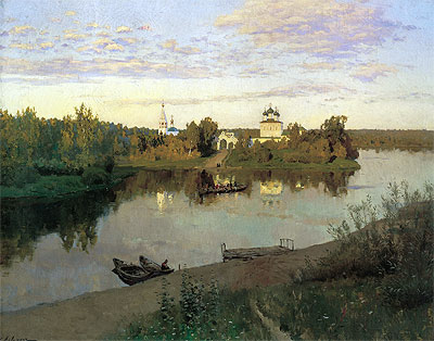 The Evening Bell Tolls, 1892 | Isaac Levitan | Painting Reproduction