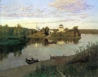 The Evening Bell Tolls, 1892 by Isaac Levitan | Painting Reproduction