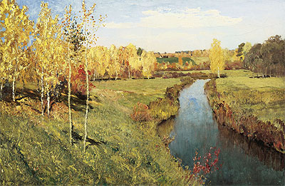 Golden Autumn, 1895 | Isaac Levitan | Painting Reproduction