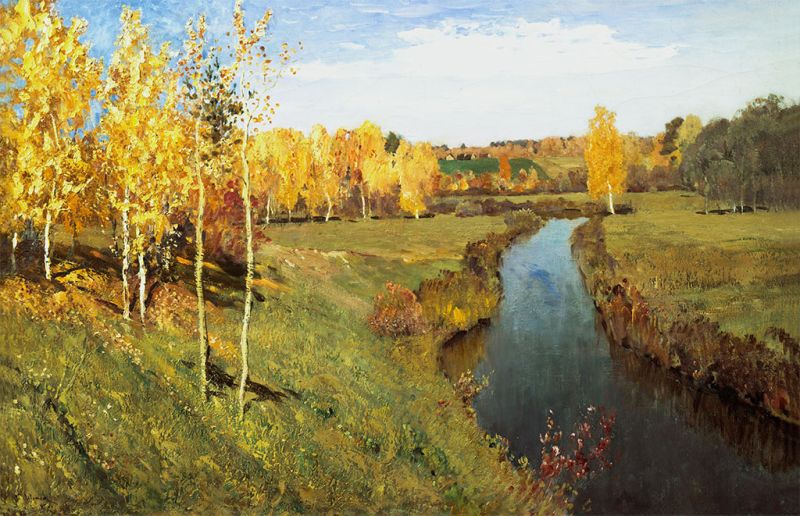 Golden Autumn, 1895 by Isaac Levitan | Painting Reproduction