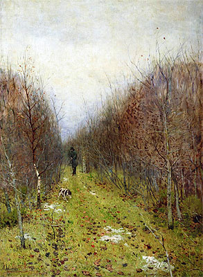 Autumn. Hunter, 1880 by Isaac Levitan | Painting Reproduction